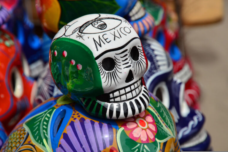Decorated Day of the Dead Skull