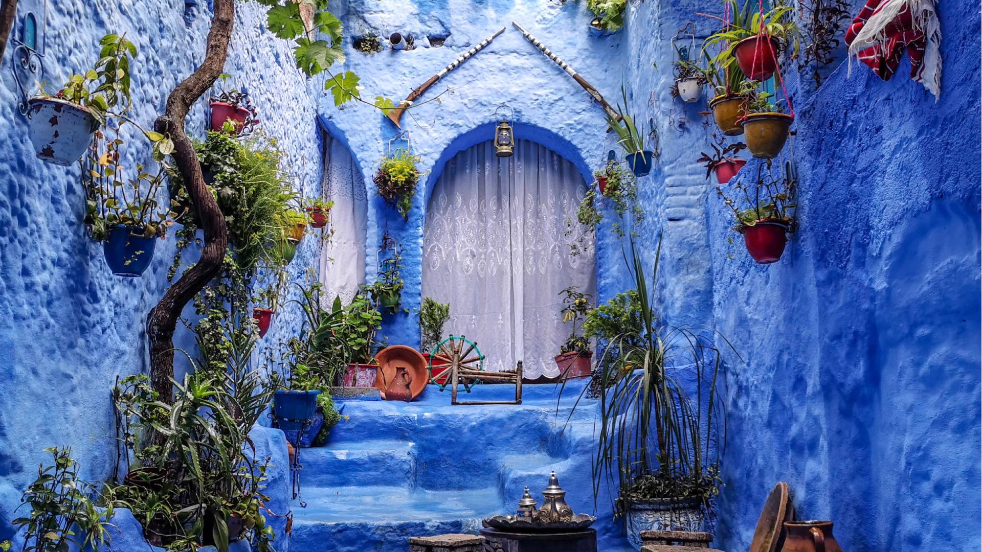 Morocco-Chefchaouen-door-entry
