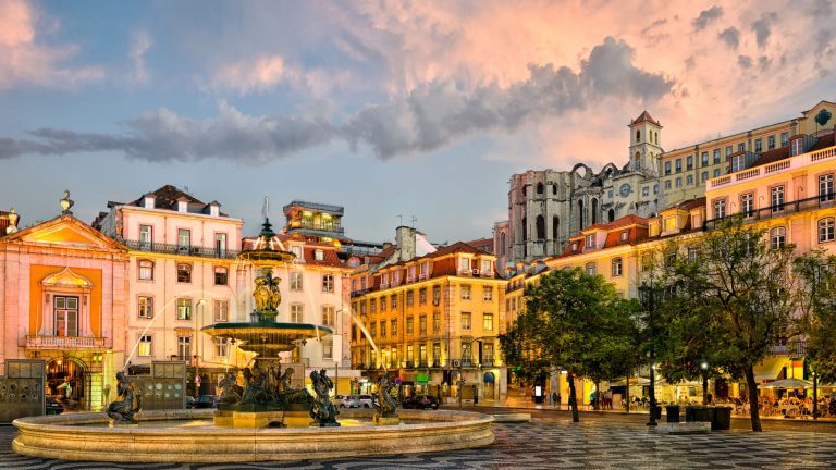 Portugal-Educational-Travel-Lisbon-Rossio-square-Santa-Justa-elevator